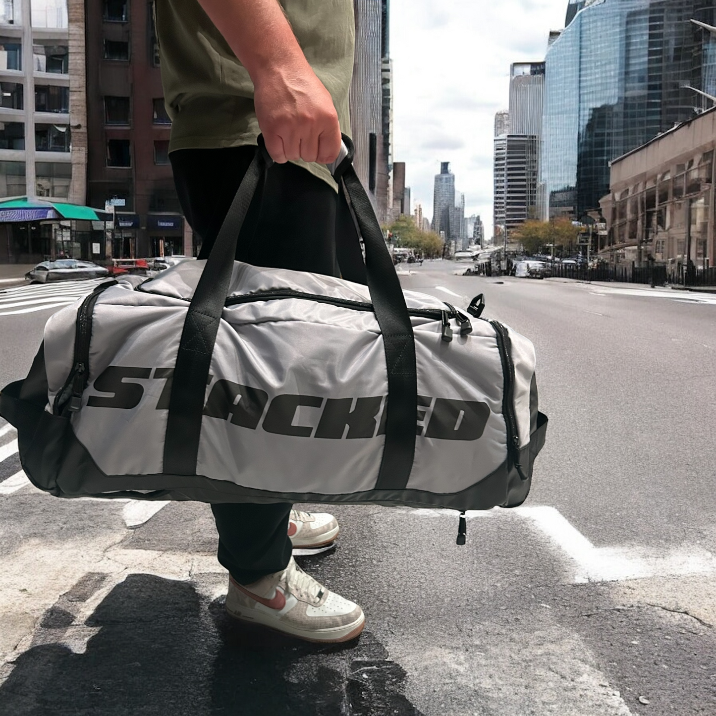 Hybrid Duffel Backpack (Grey)