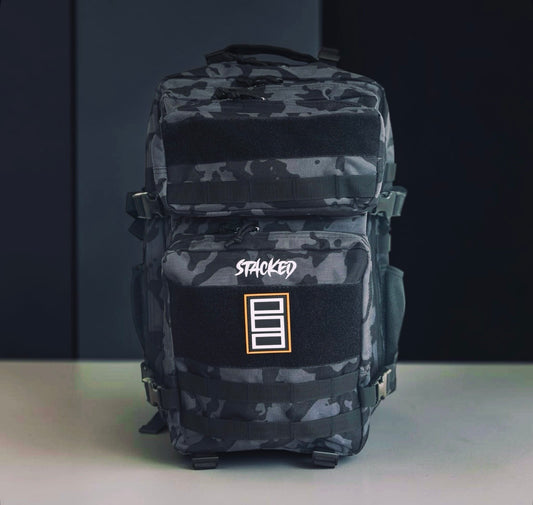 Tactical 45L Backpack Black Camo
